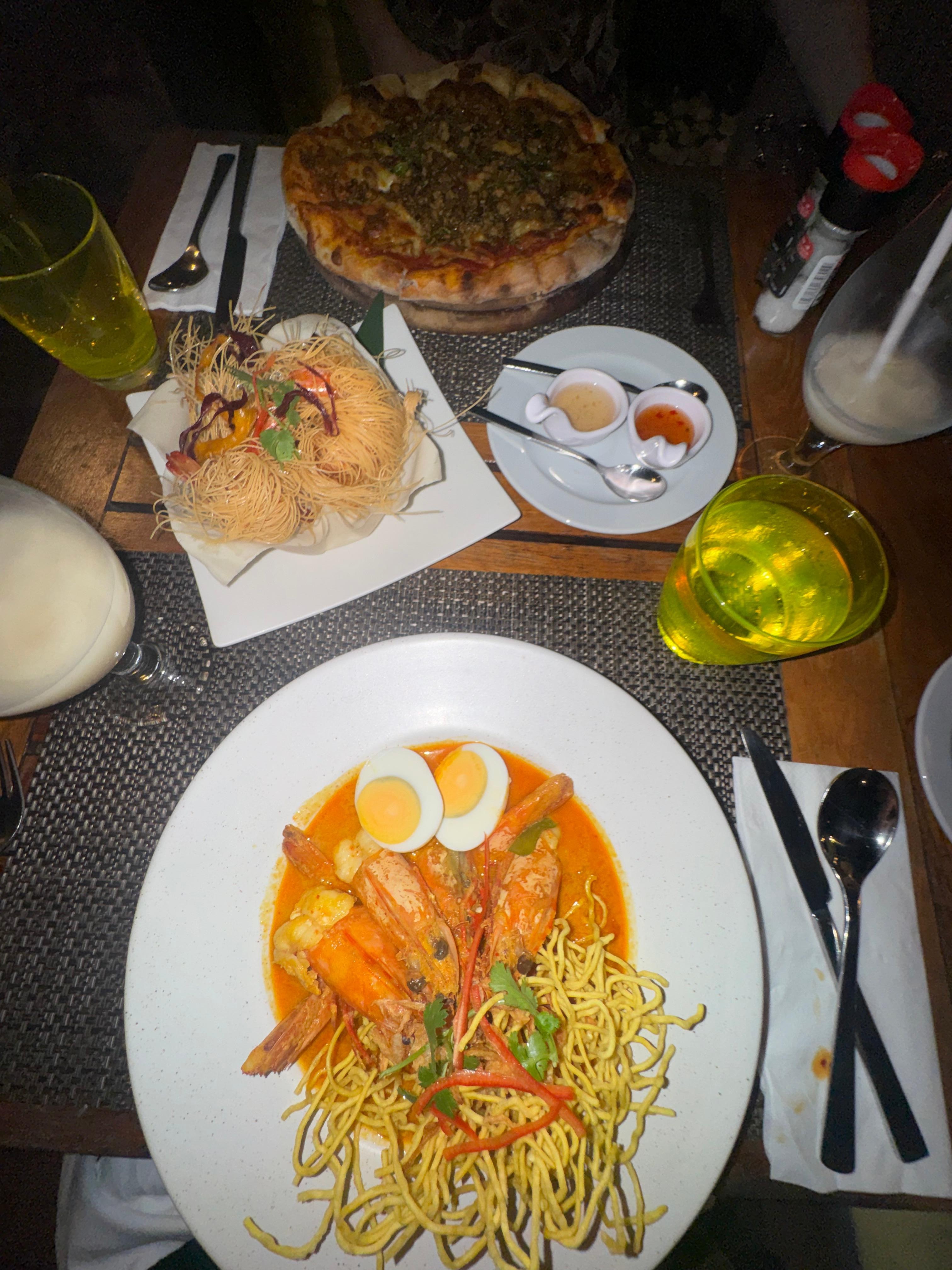 Tiger prawns are a must try!  