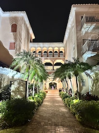 Lobby at night
