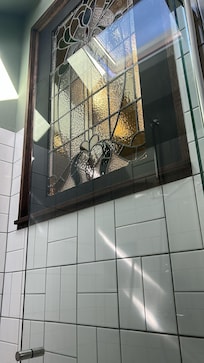 In the shower