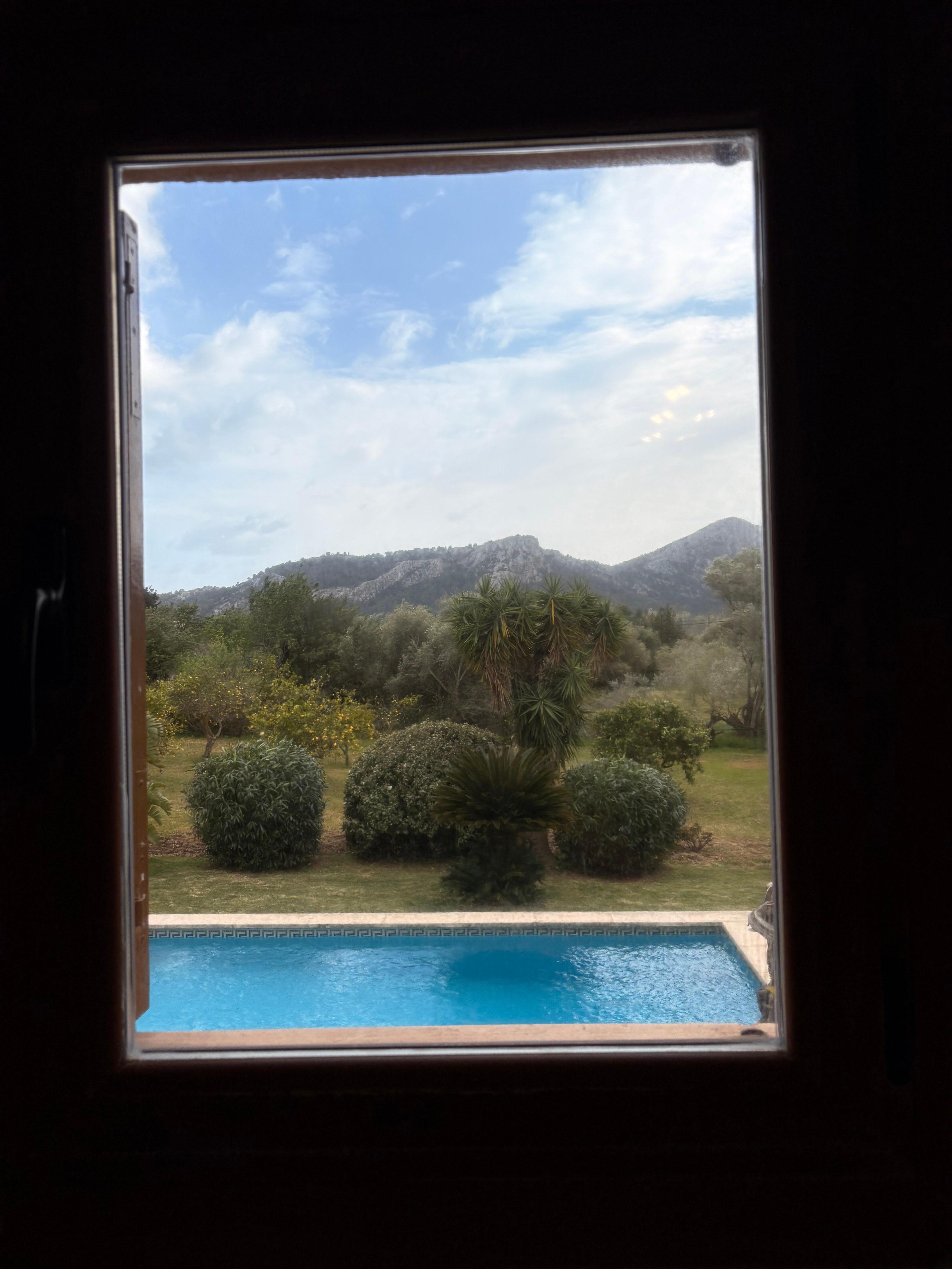 Uitzicht vanuit badkamer