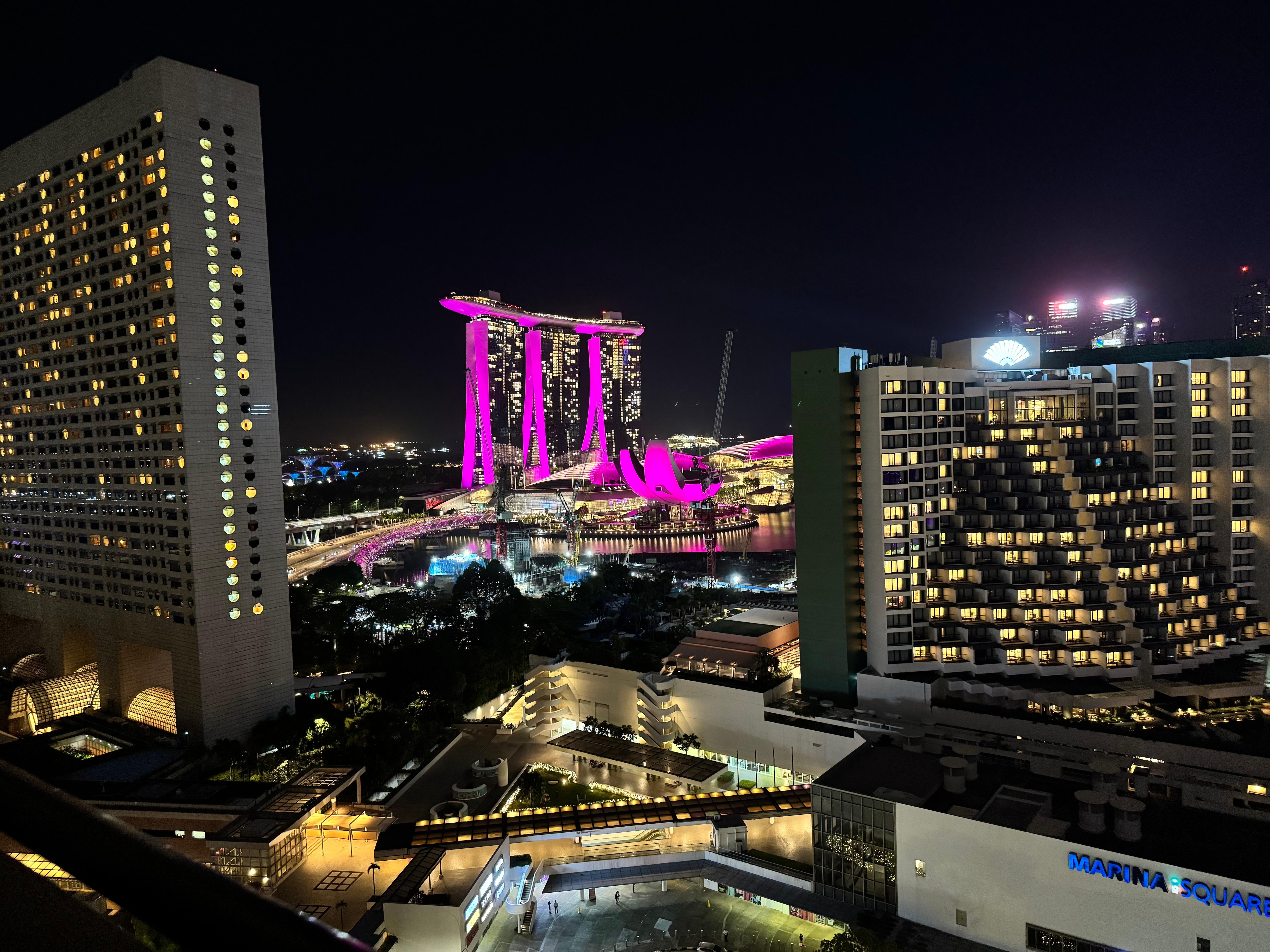 The view from the balcony 