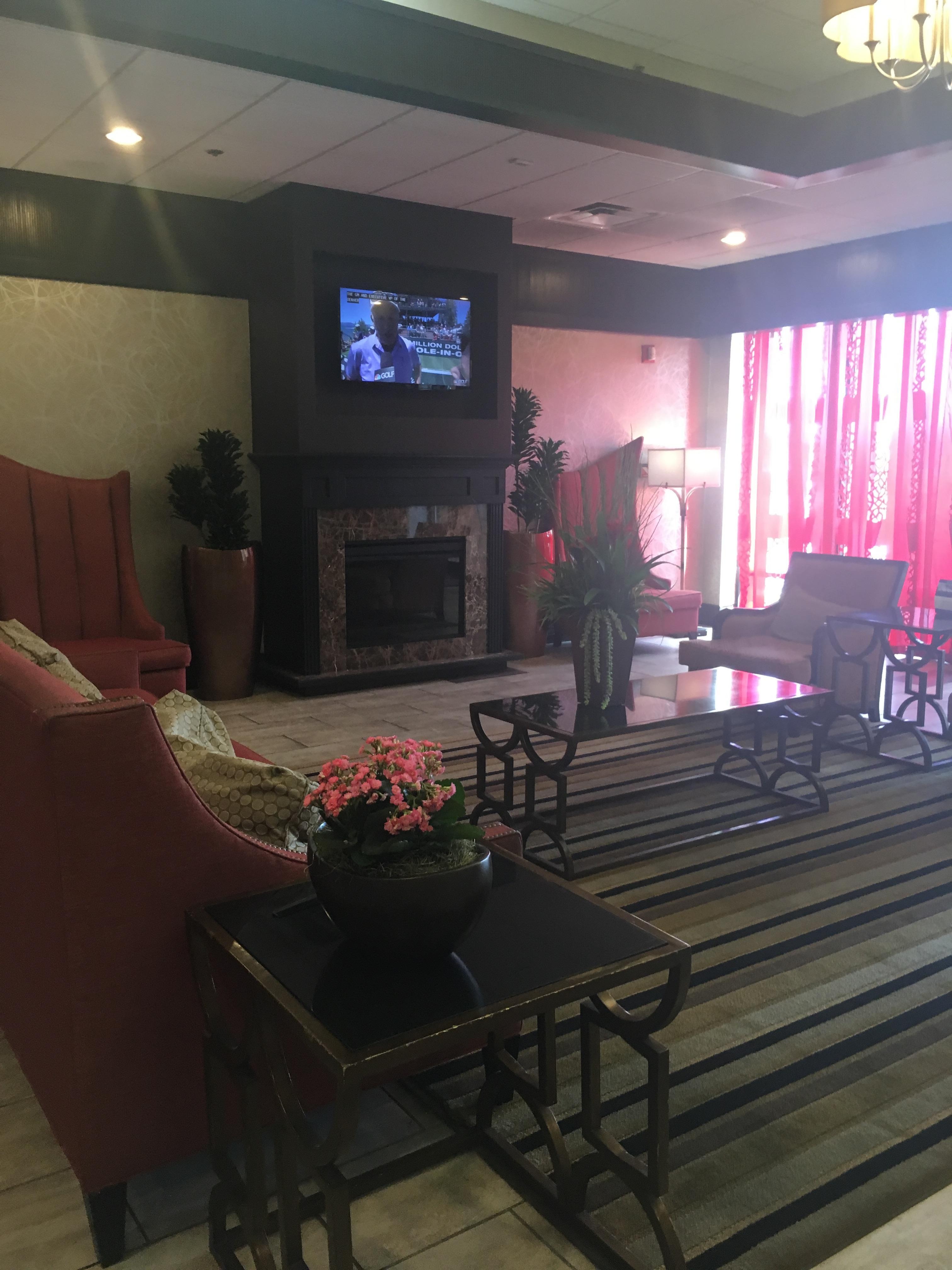 Inside the lobby