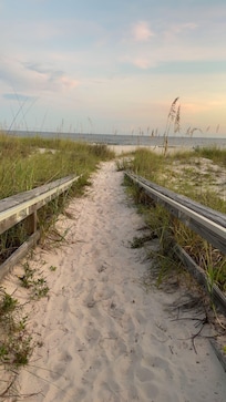 Walkway right in front of the house.