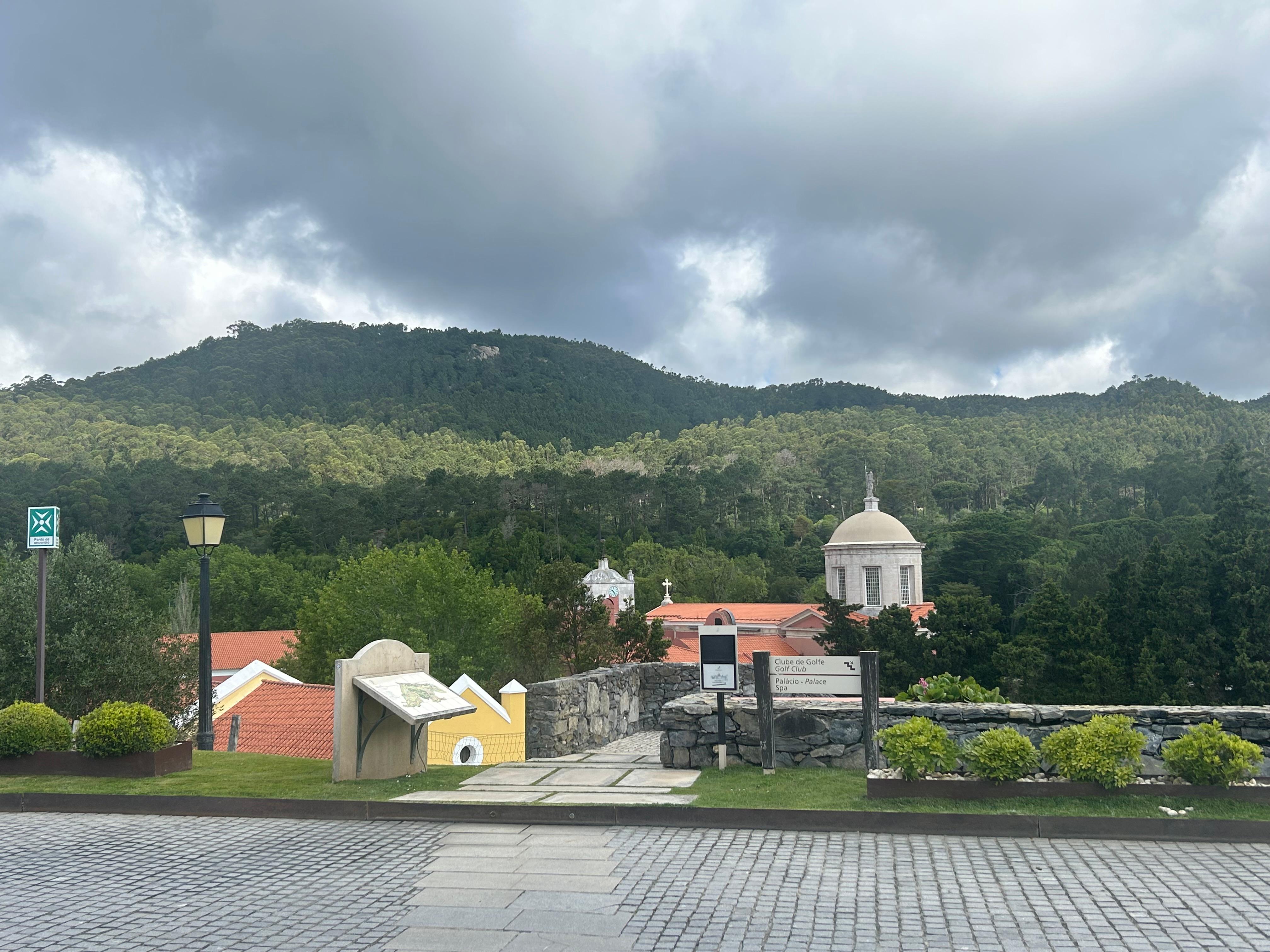 View from entrance of hotel