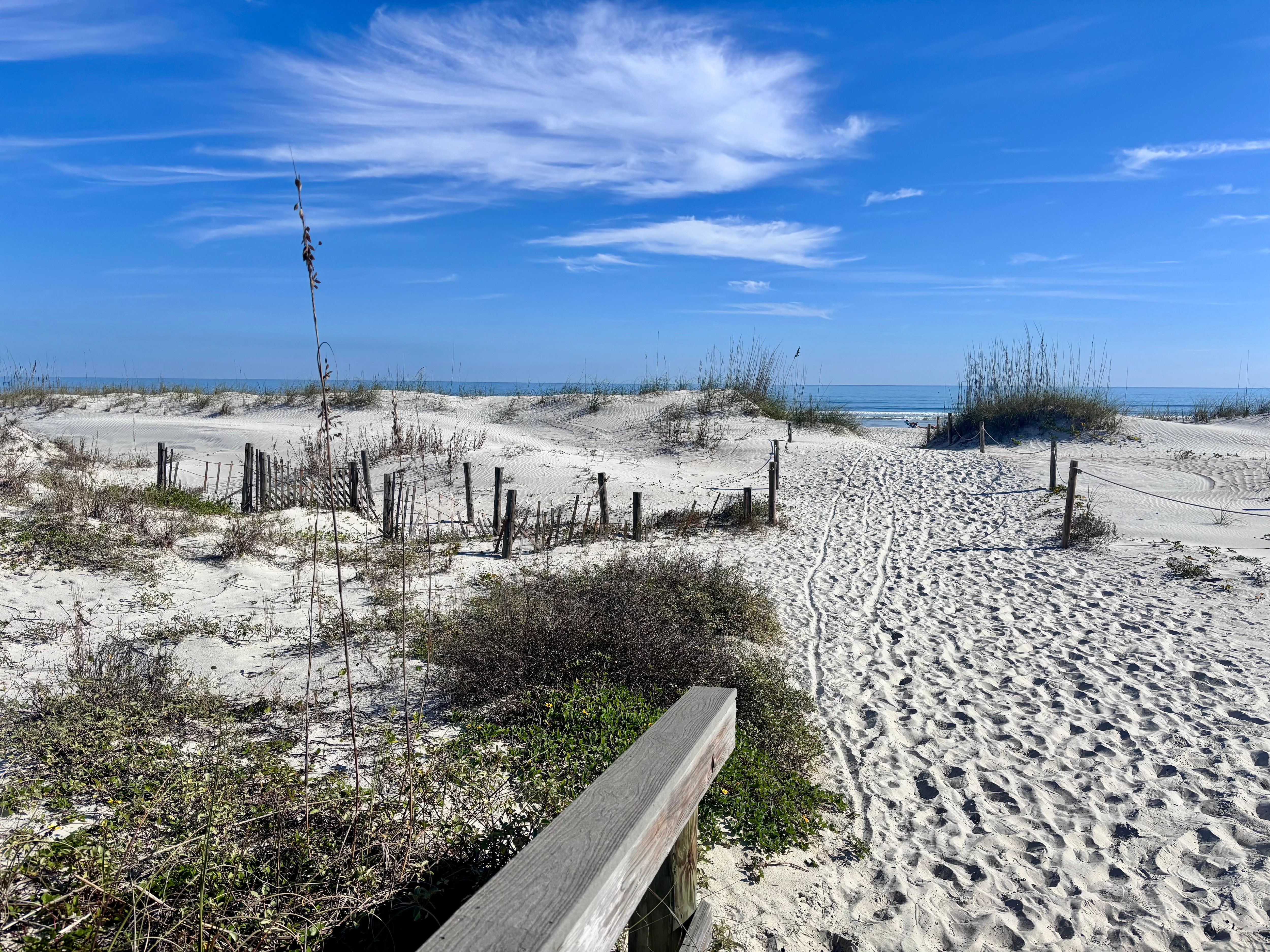 Beautiful beach access right on the property.  