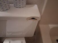 Our Bathroom, toilet didn't work most of the time.