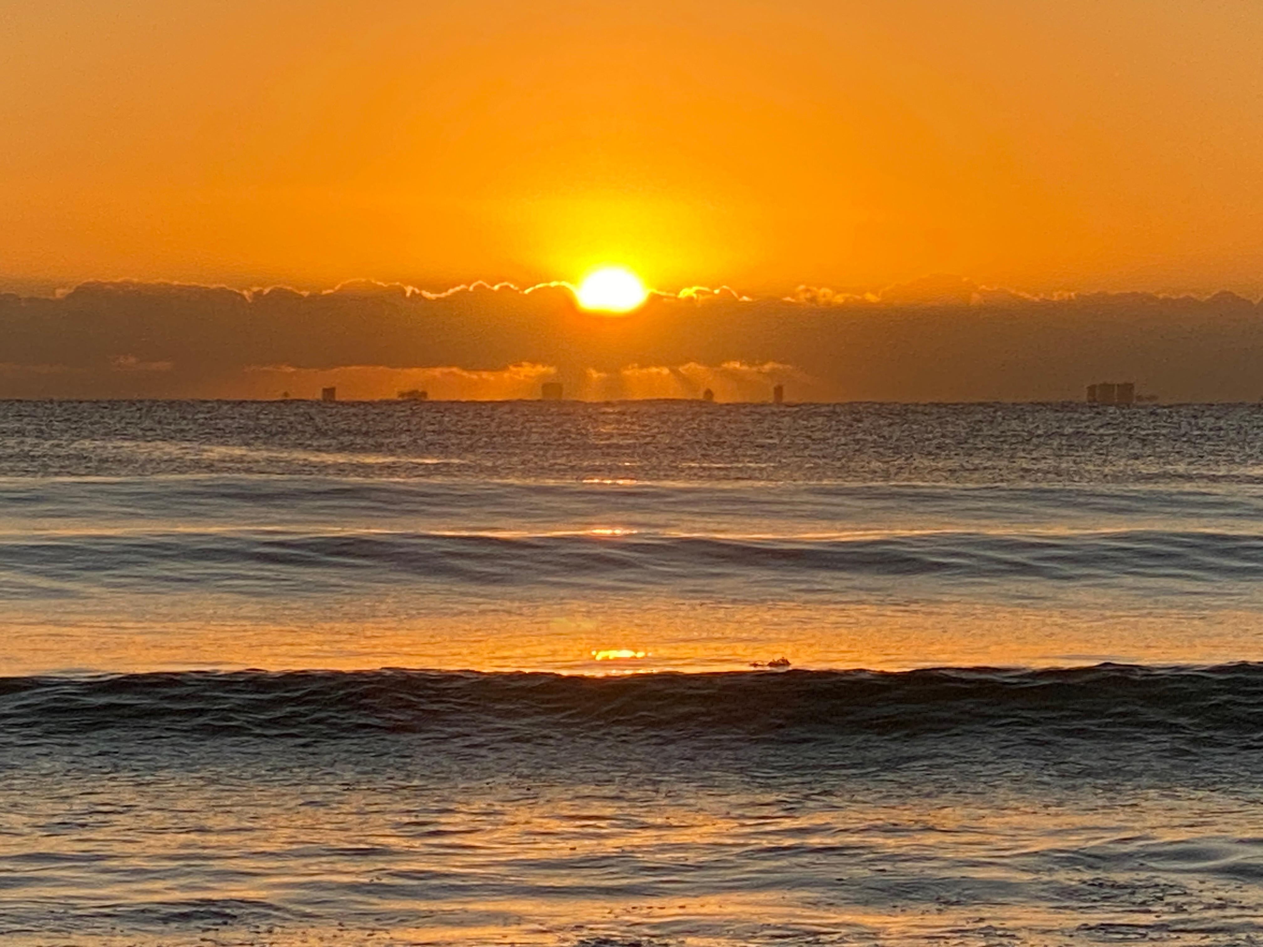 New Year sunrise at Fisherman’s resort