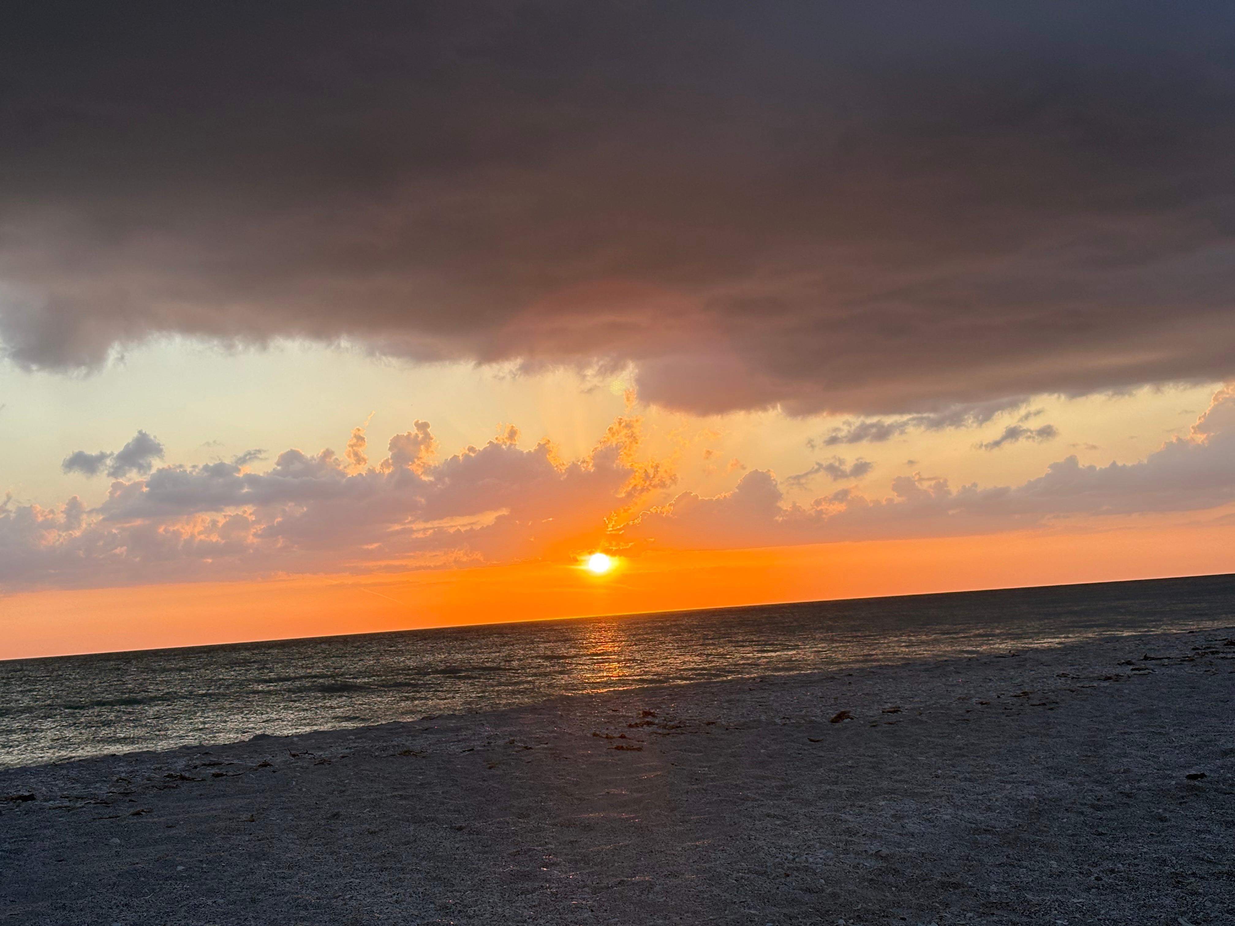 Beautiful sunsets on very private beach 