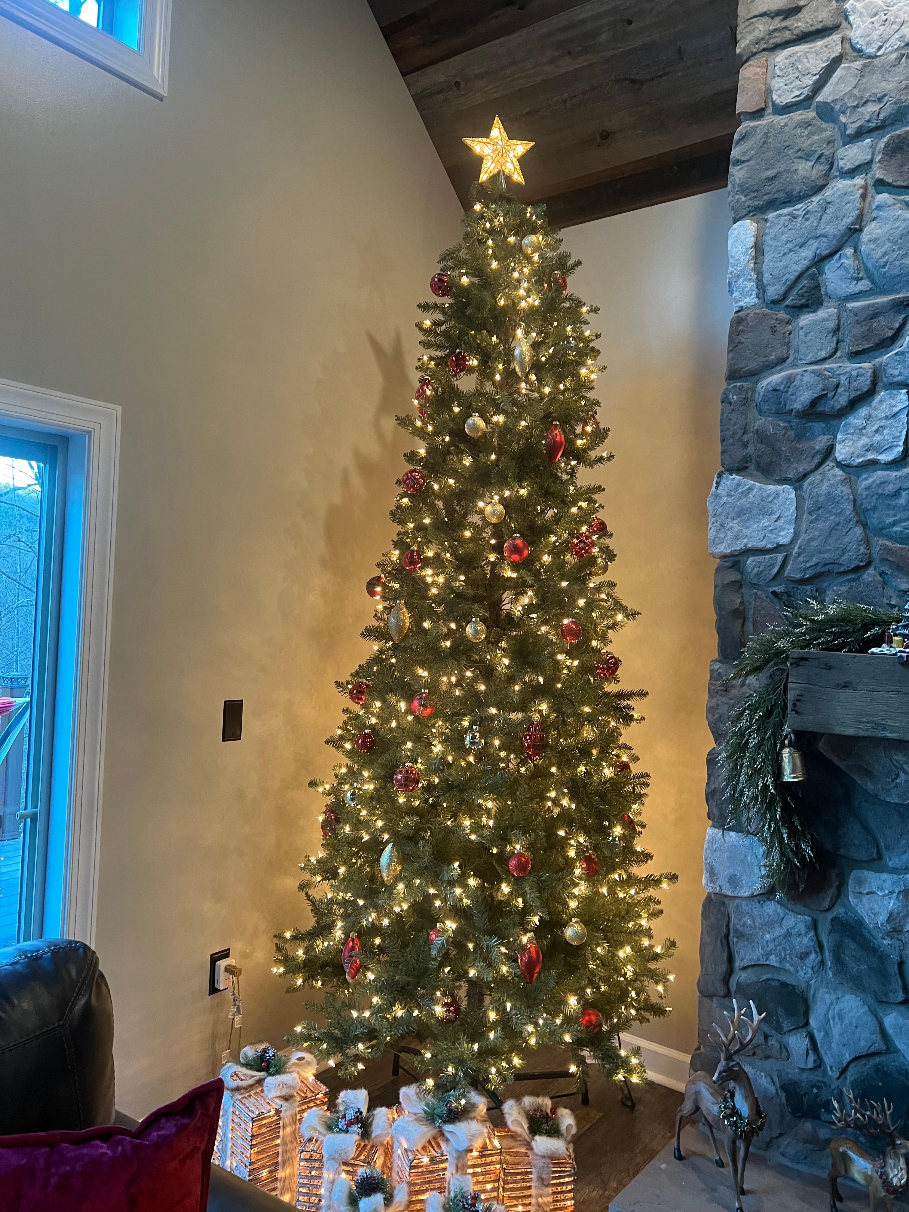 Welcoming Christmas decorations 