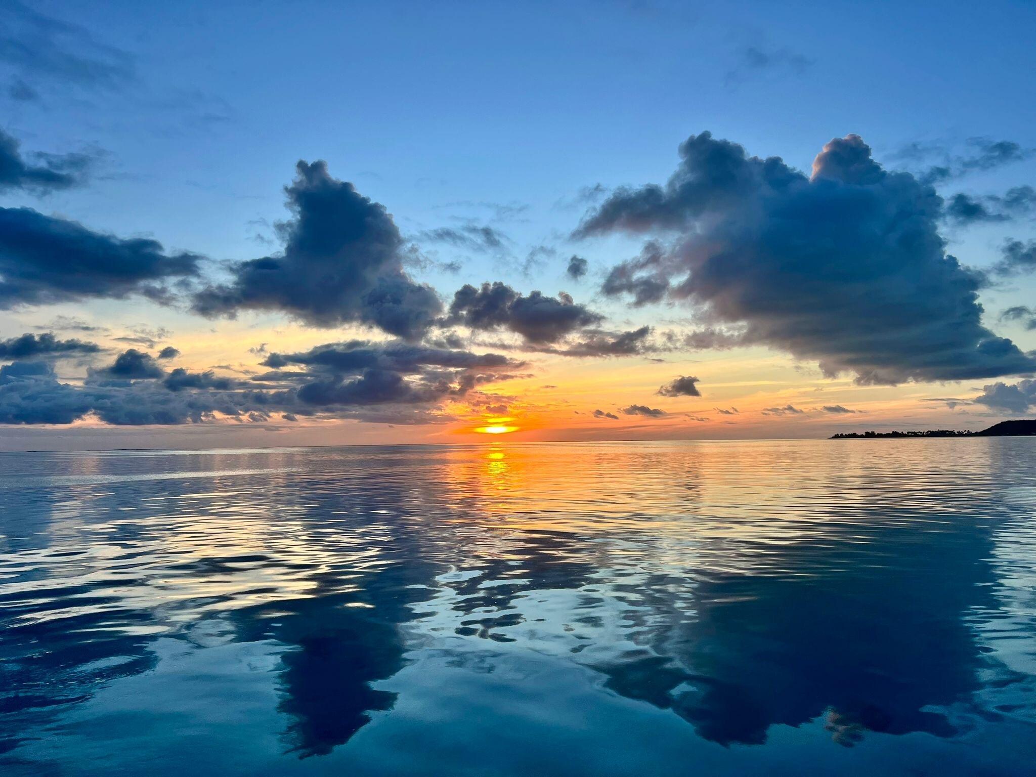 Le coucher de soleil