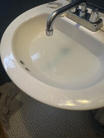 Sink would not drain, only one in the room. Not even one in kitchen and no way to use kitch