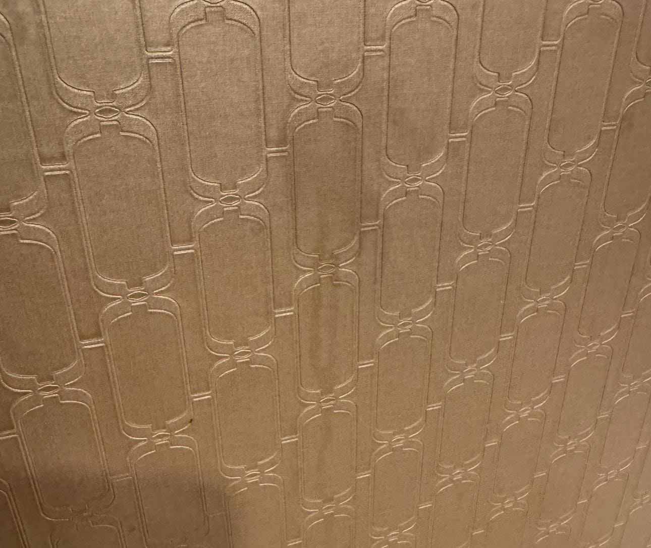 Stained bathroom wallpaper 