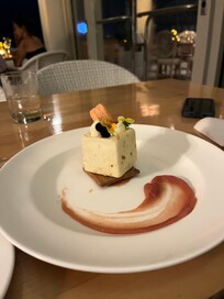 Dessert at Ola. Guava cheesecake. So good!