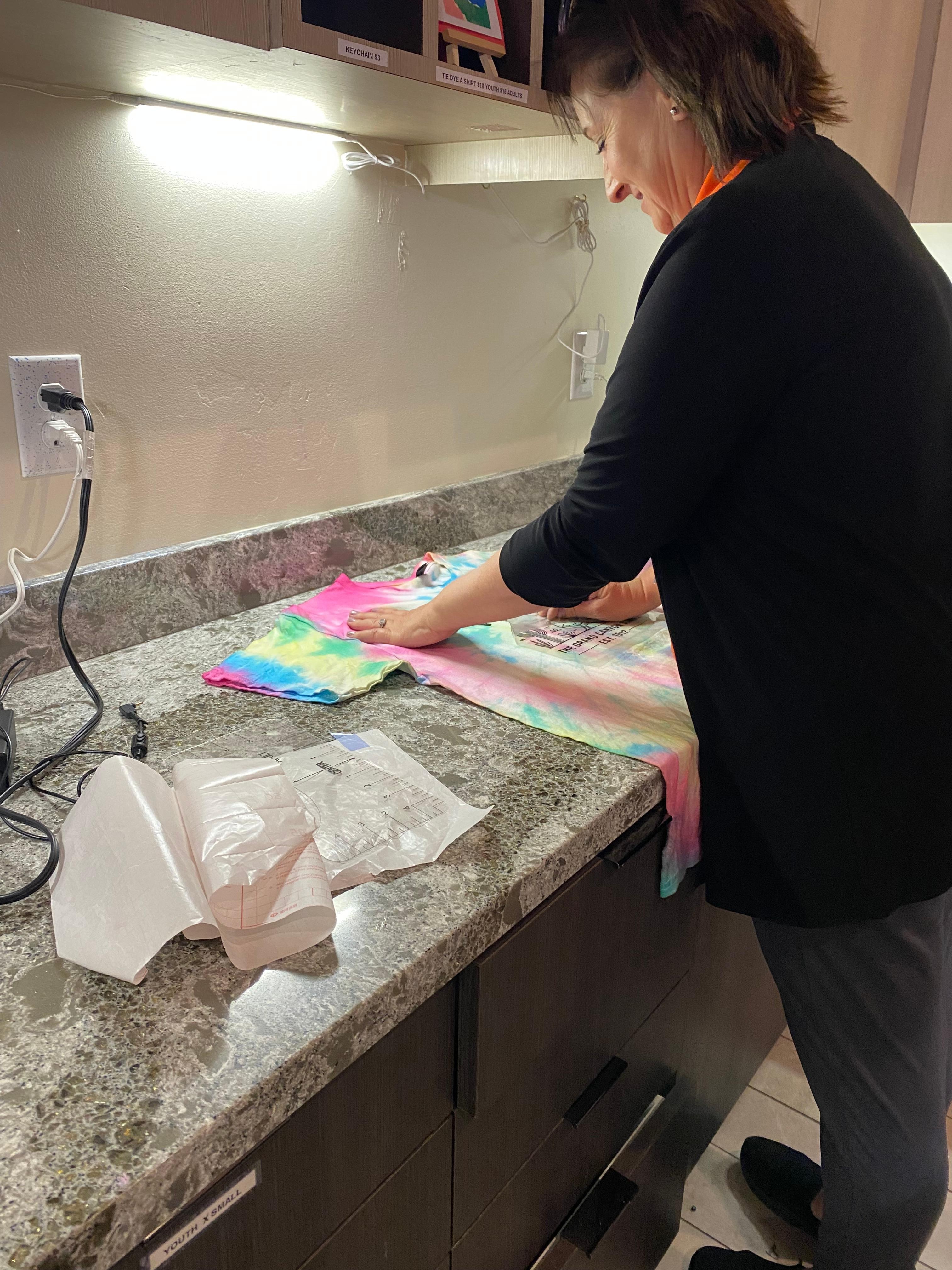 Our amazing staff member, Bridget, who walked us through the entire process