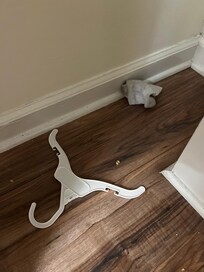 Closet with socks that were not ours.