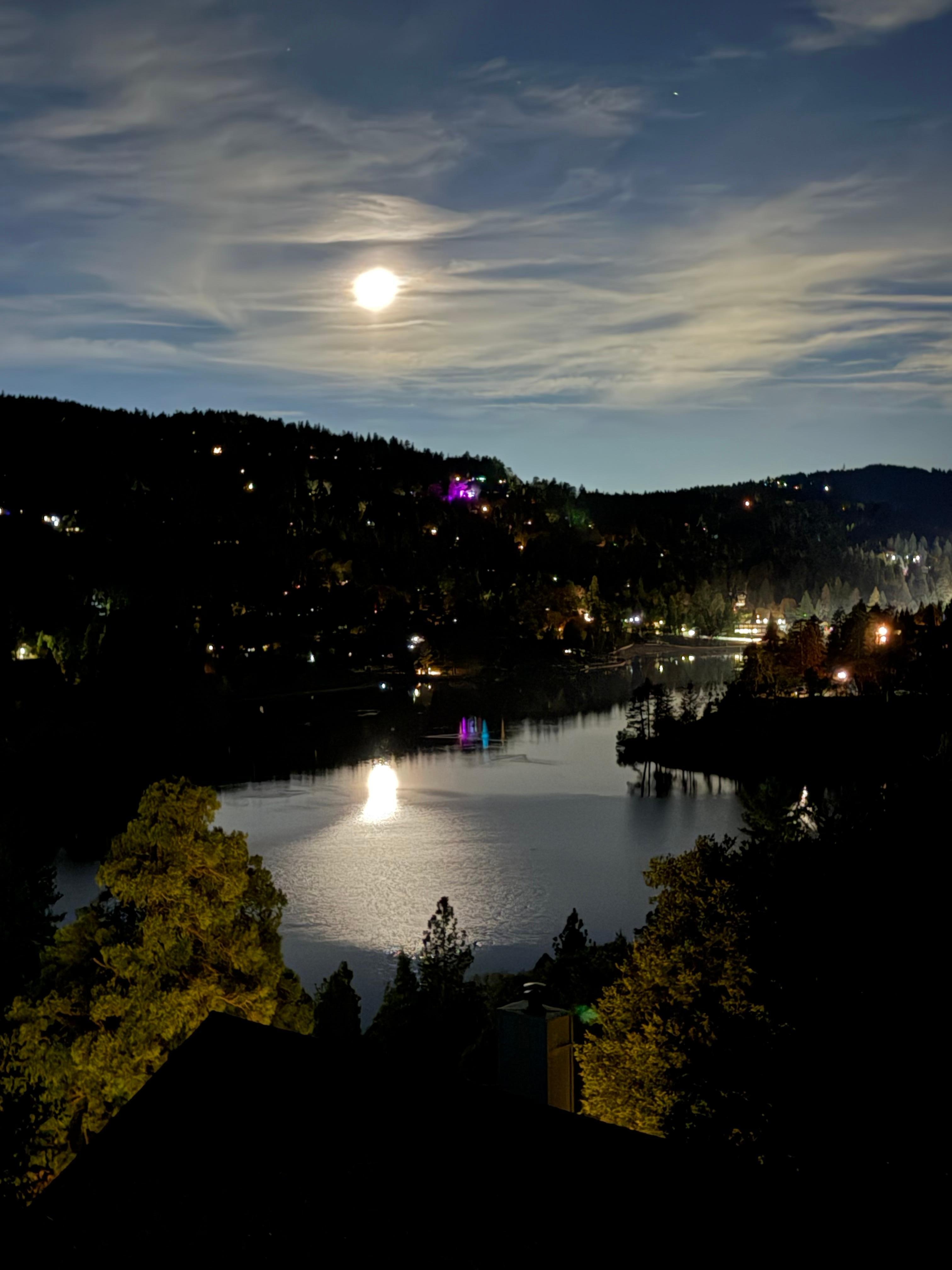 Night view from the patio. Breathtaking indeed!