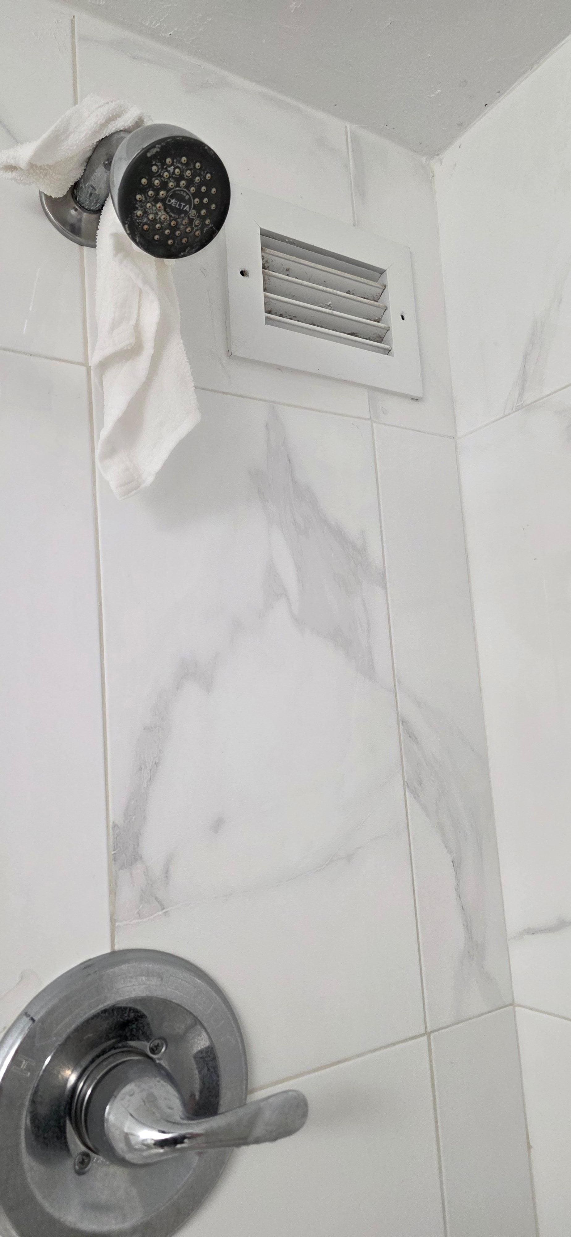 My son was afraid to shower because the other bathroom was even worse