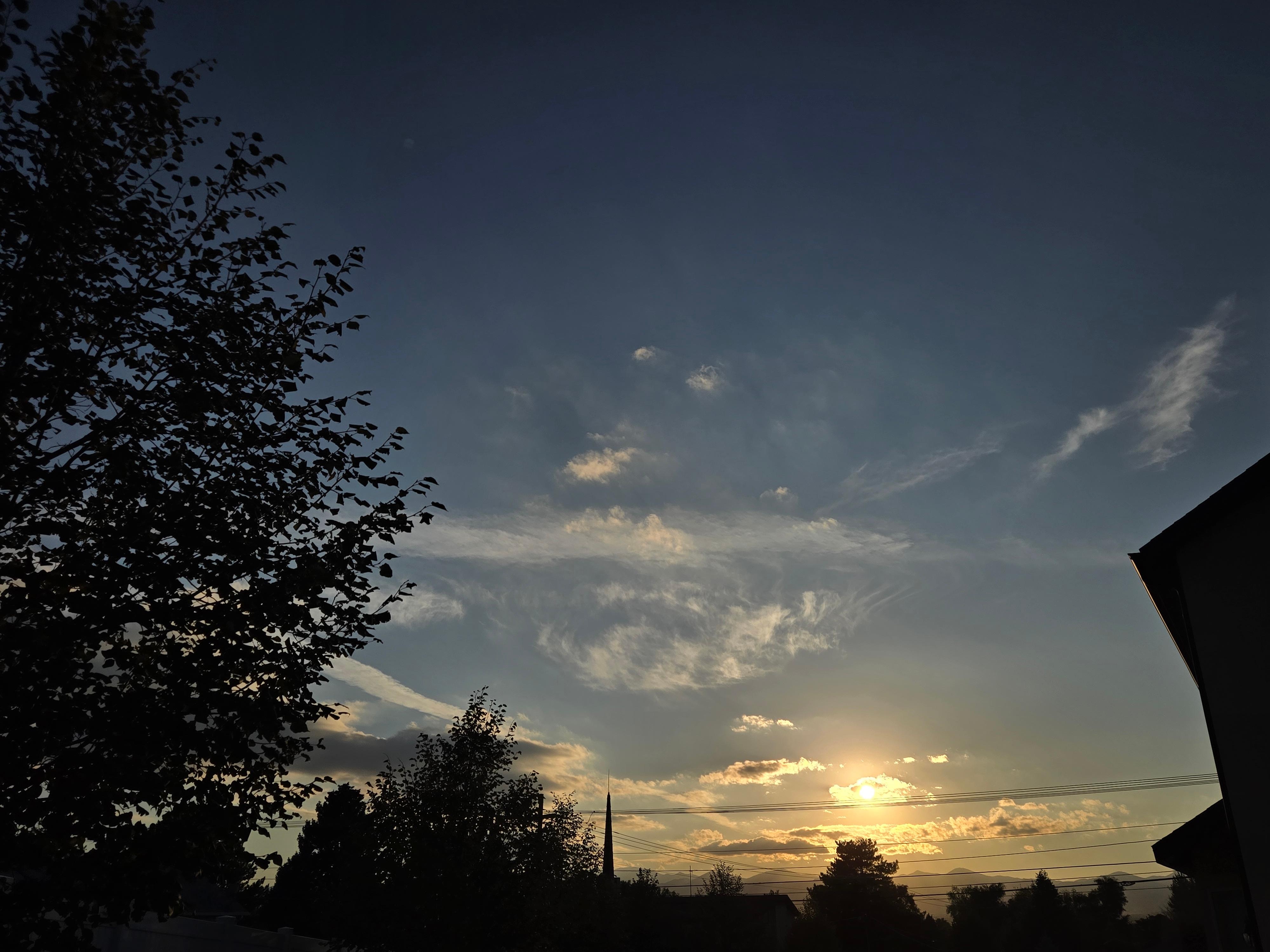 Views from basketball court. 