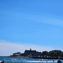 View of the Towers from Narragansett Town beach