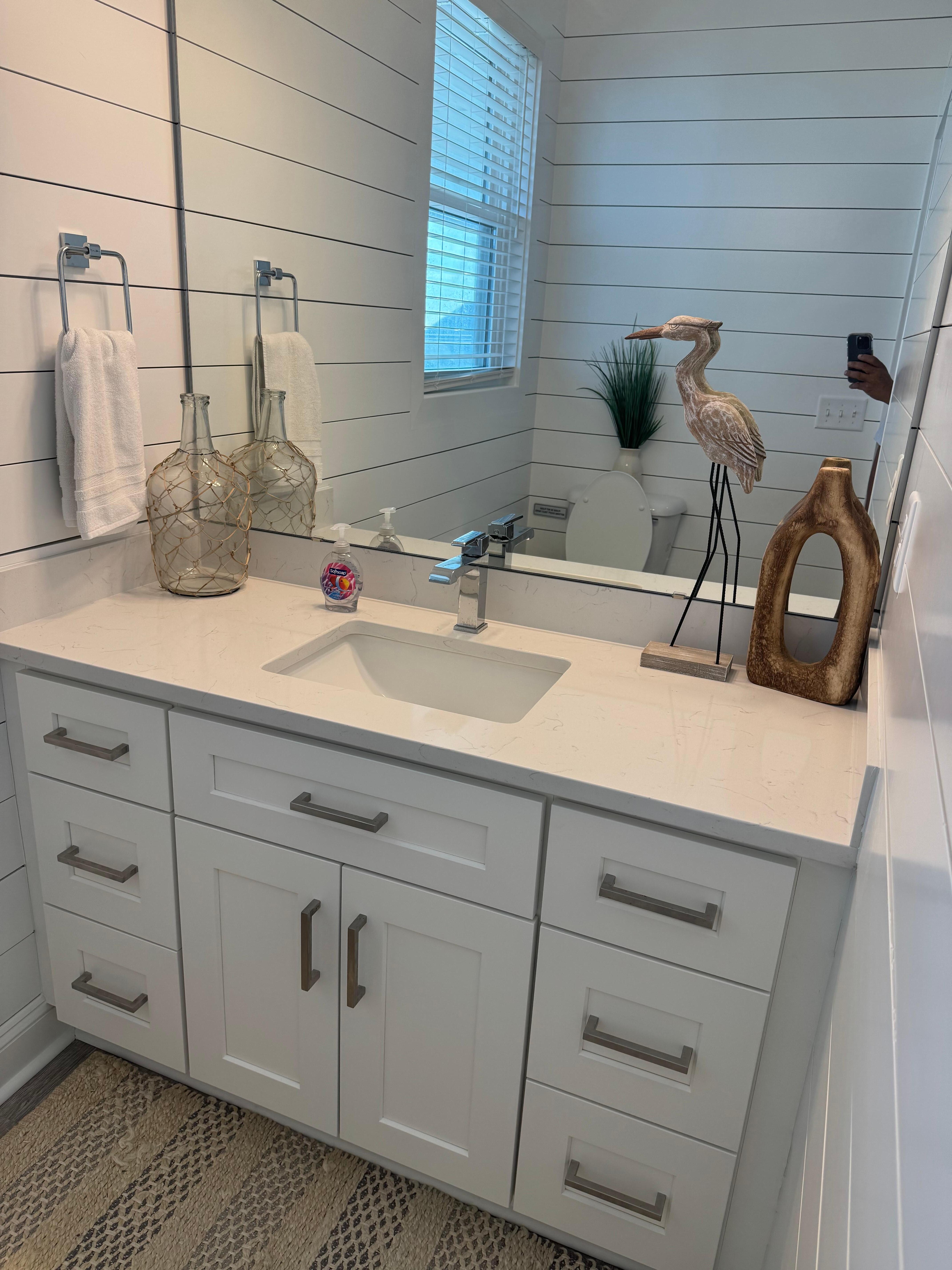 Spacious bathrooms