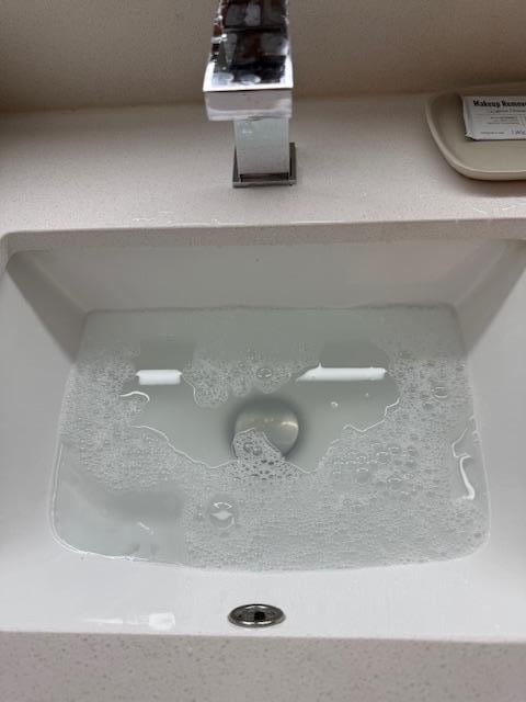 Water not going down. 