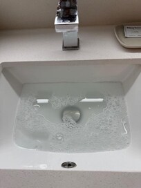 Water not going down.