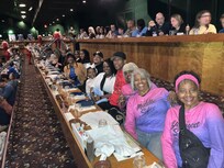 The family enjoying the Dolly Parton stampede!