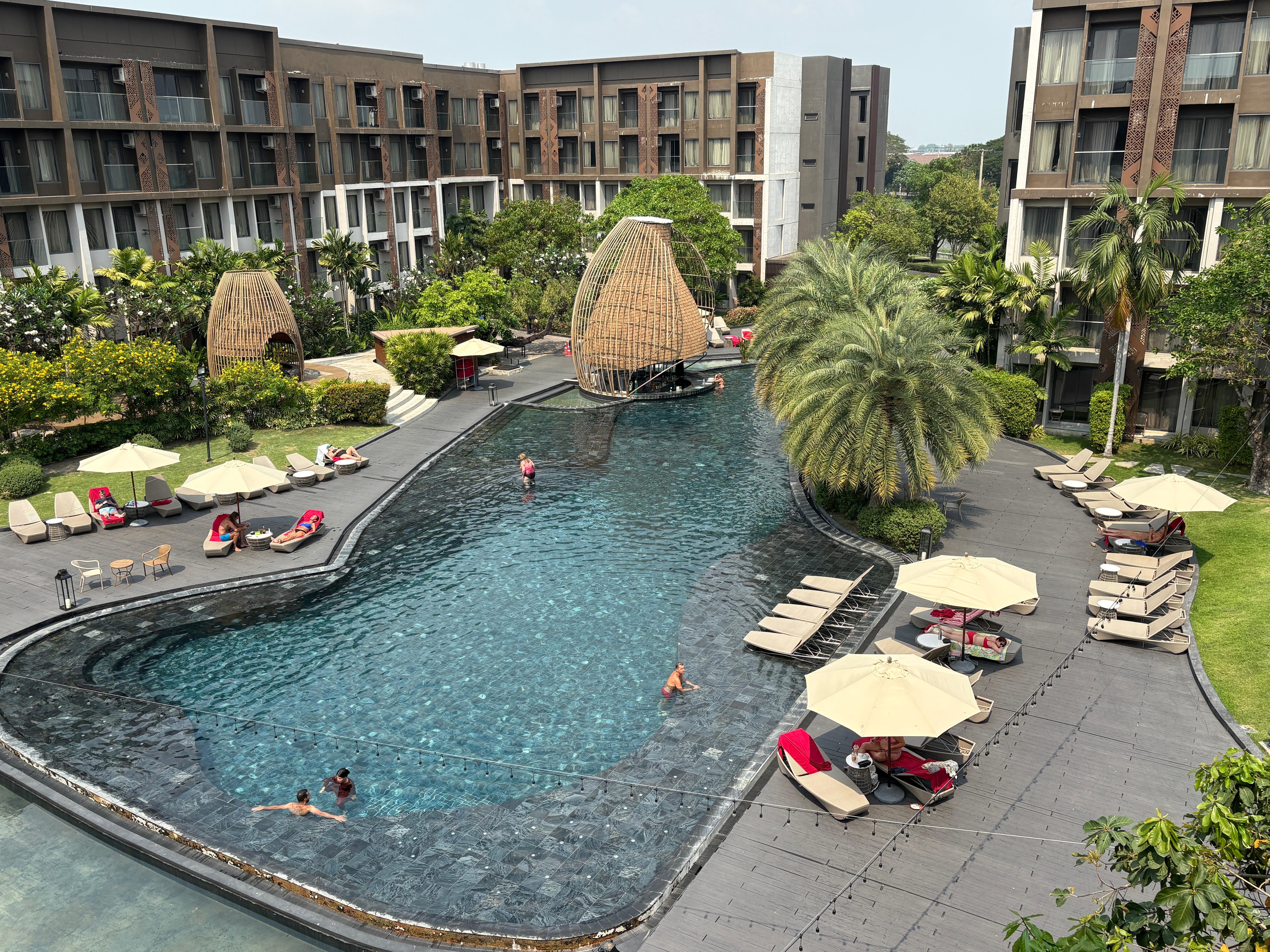 Pool area in the Executive Tower