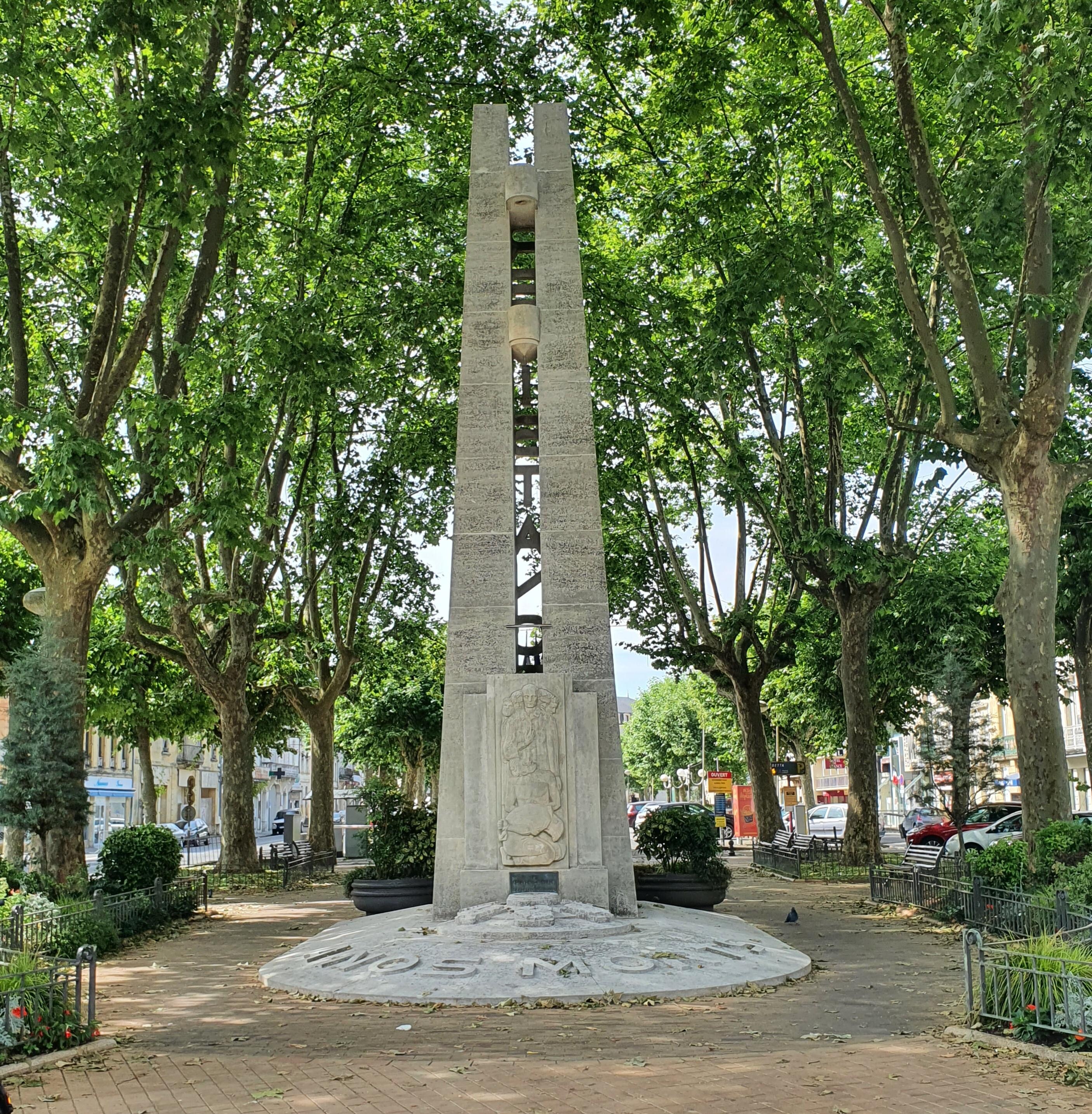 Memorial outside hotel