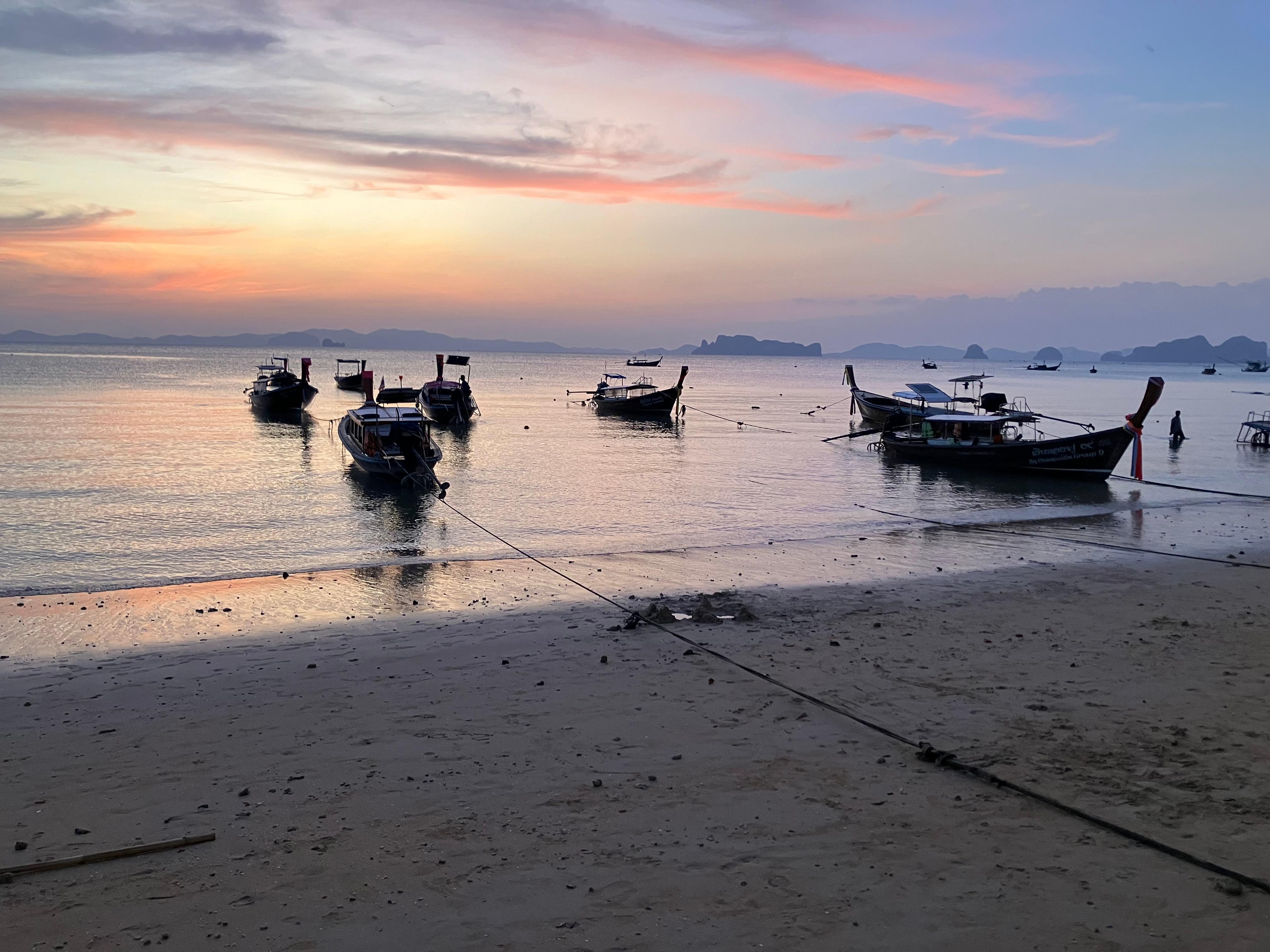 Sunset on the beach