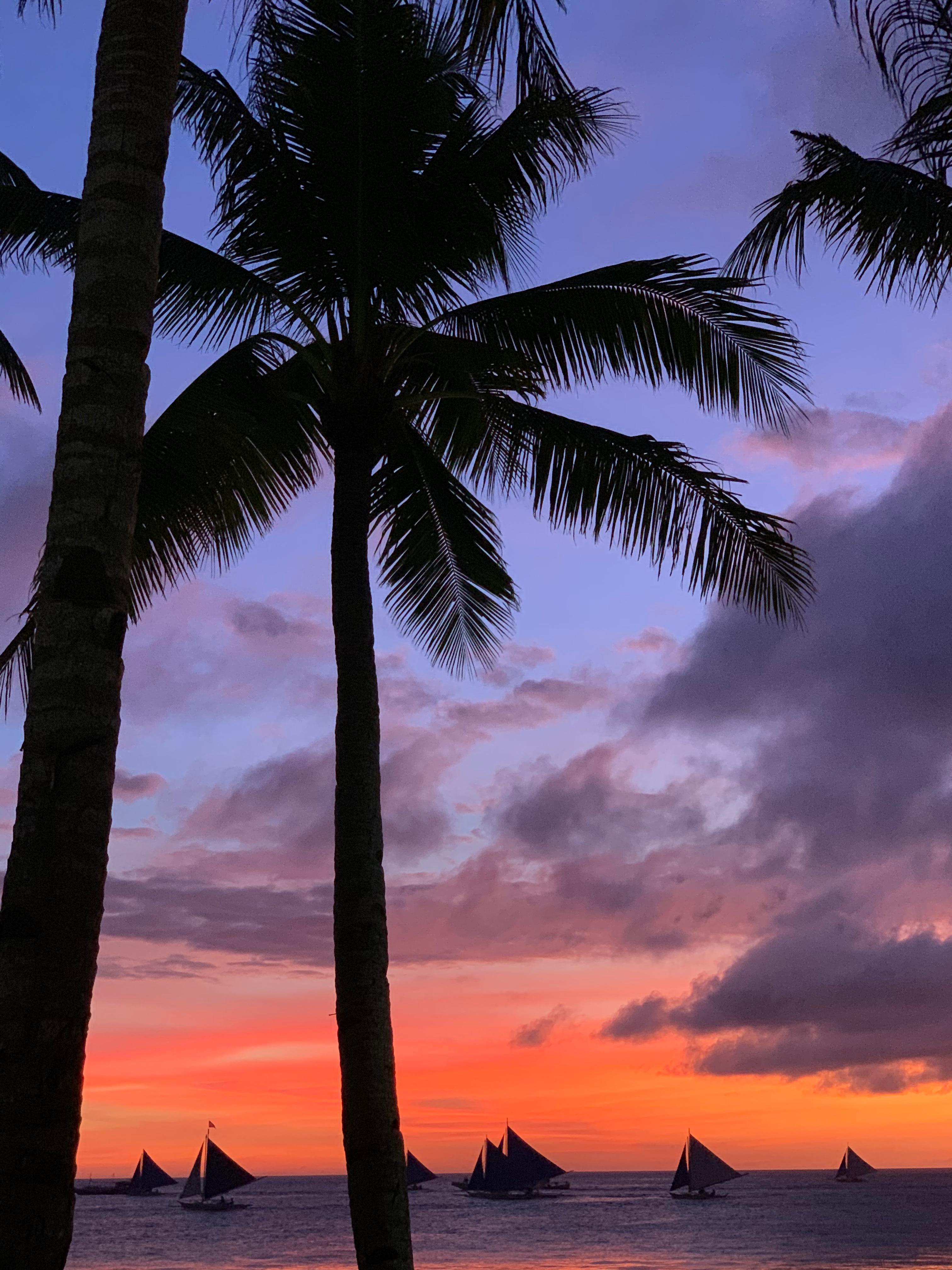 White Beach at sunset