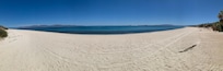 No one else on the beach.