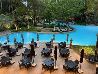 Garden pool No.1 at B/Fast & Buffet restaurant