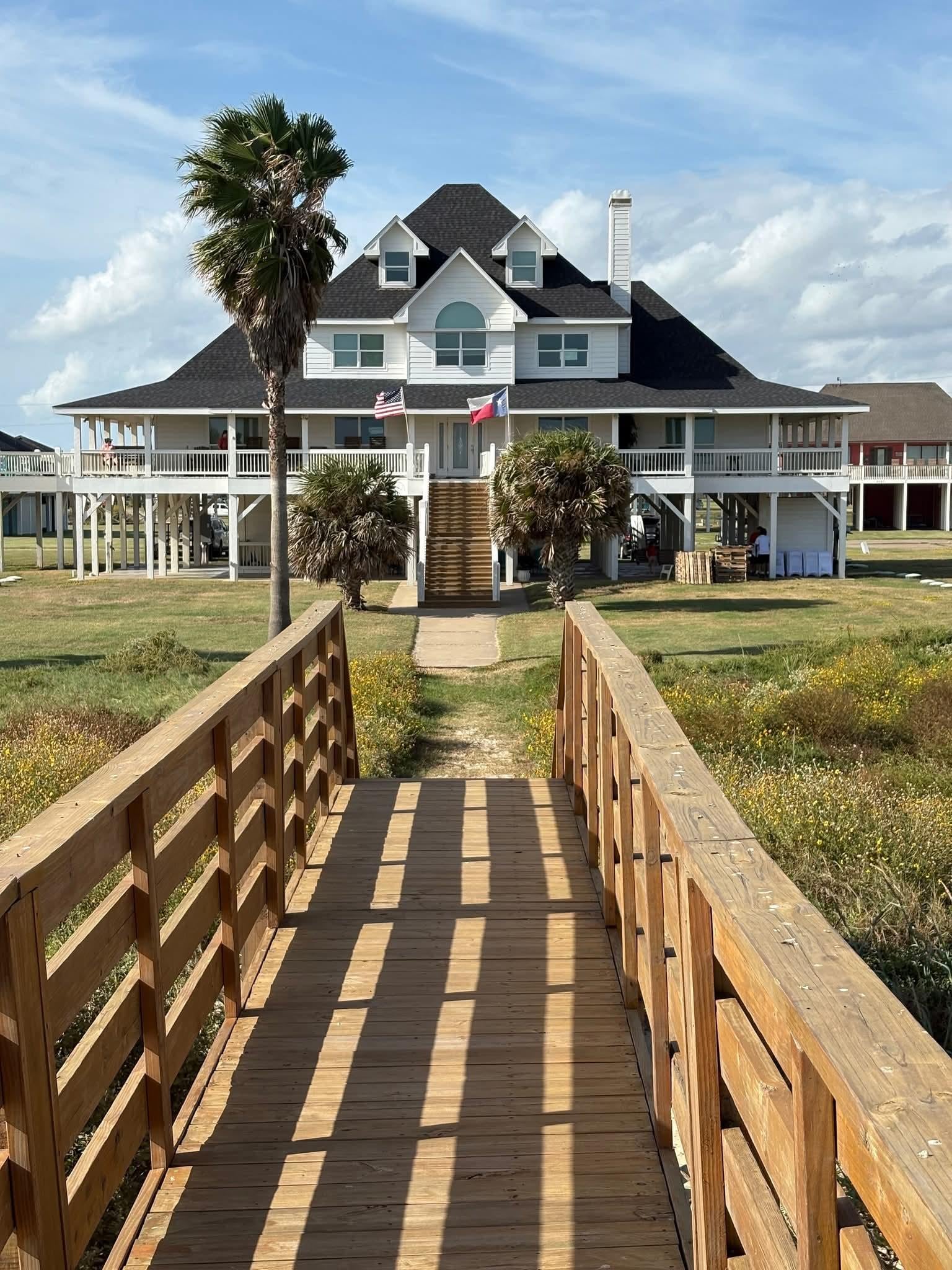 View for the house from the beach 