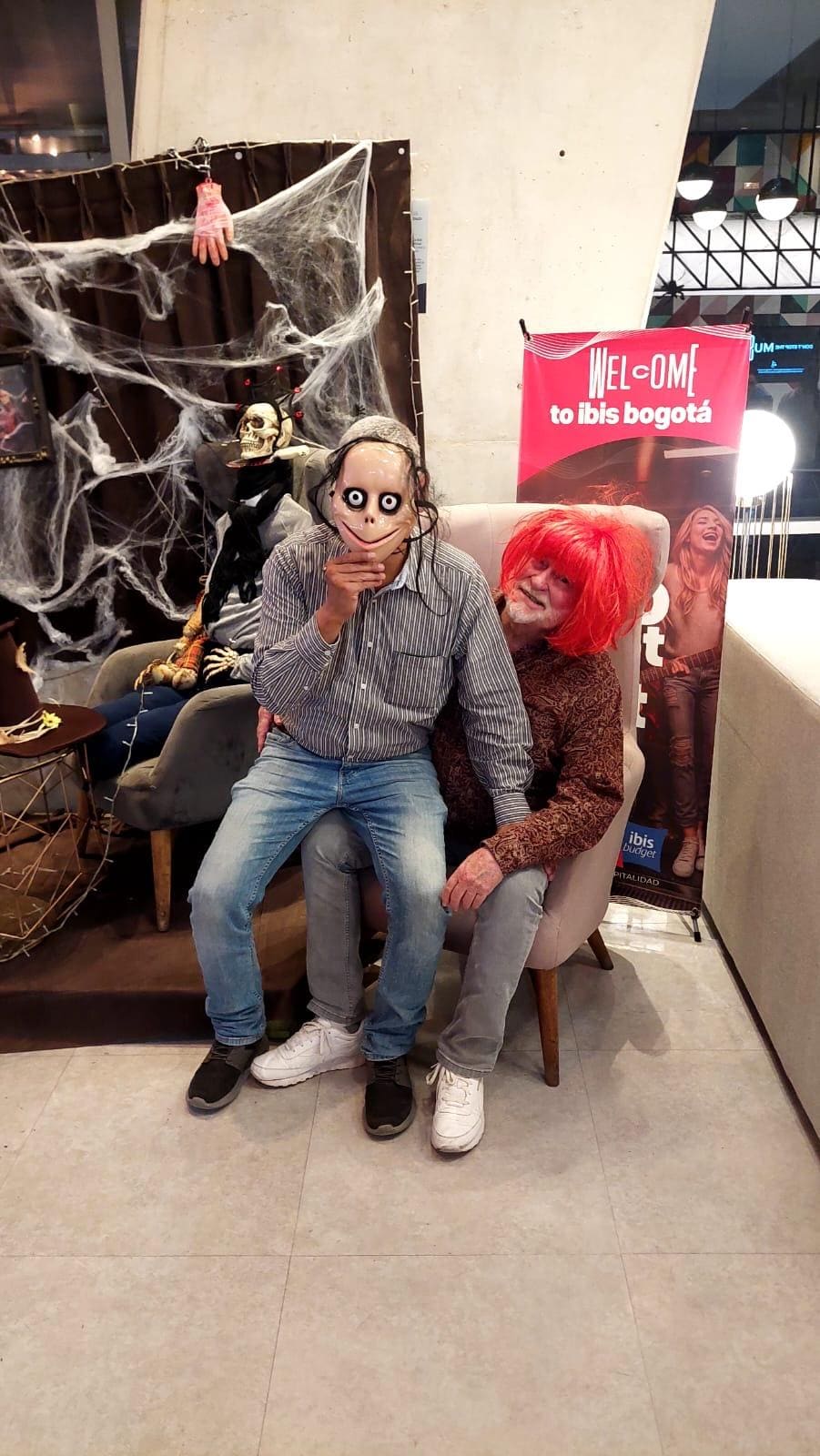 They had a Halloween display in the lobby where guests could wear priced costumes and take pictures. Fun!