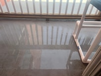 Flooded balcony