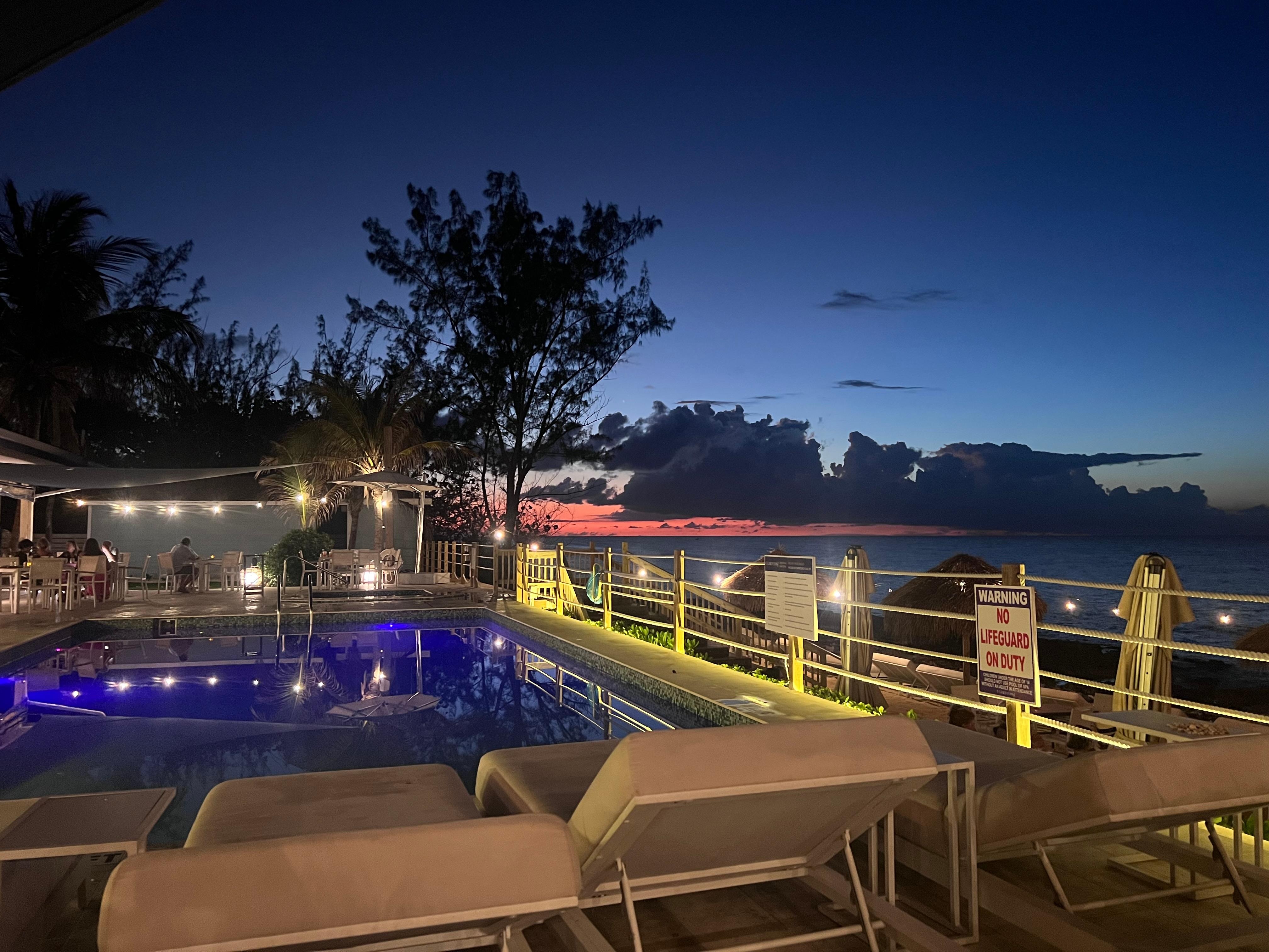 Sun set from restraunt