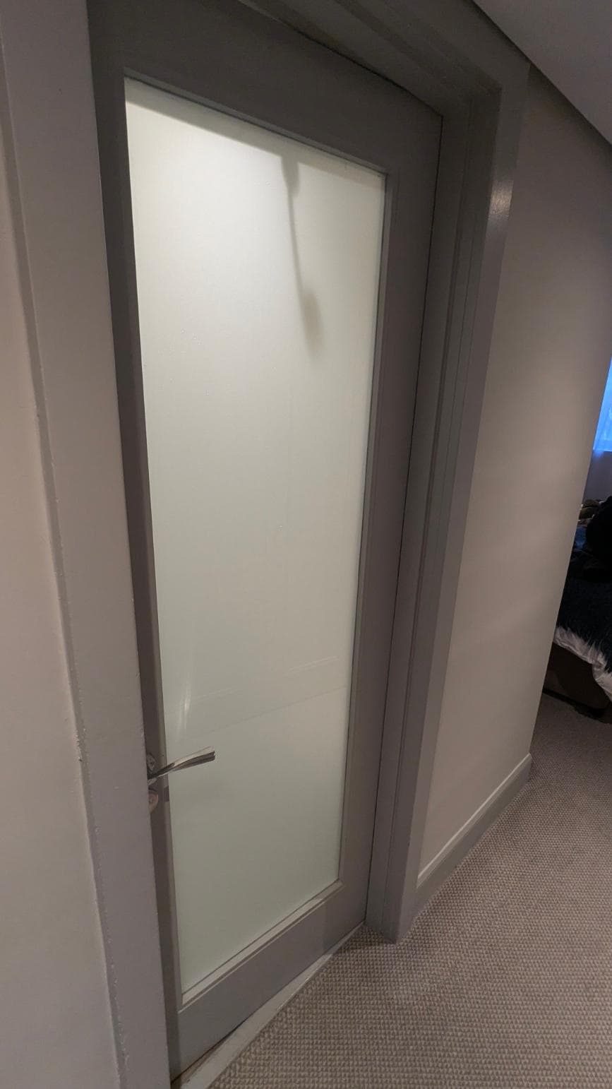 Why a glass door? 