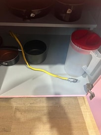 The wire that was not protected - we had the maintenance guy put tape around the end for the time being