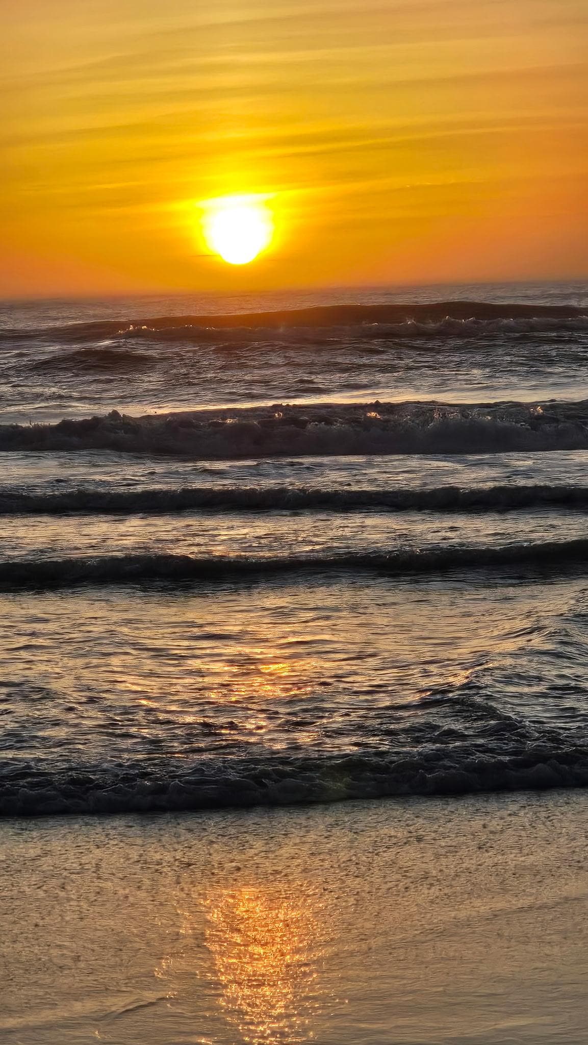 Sunrise from the beach 