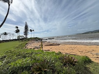 Beach on property