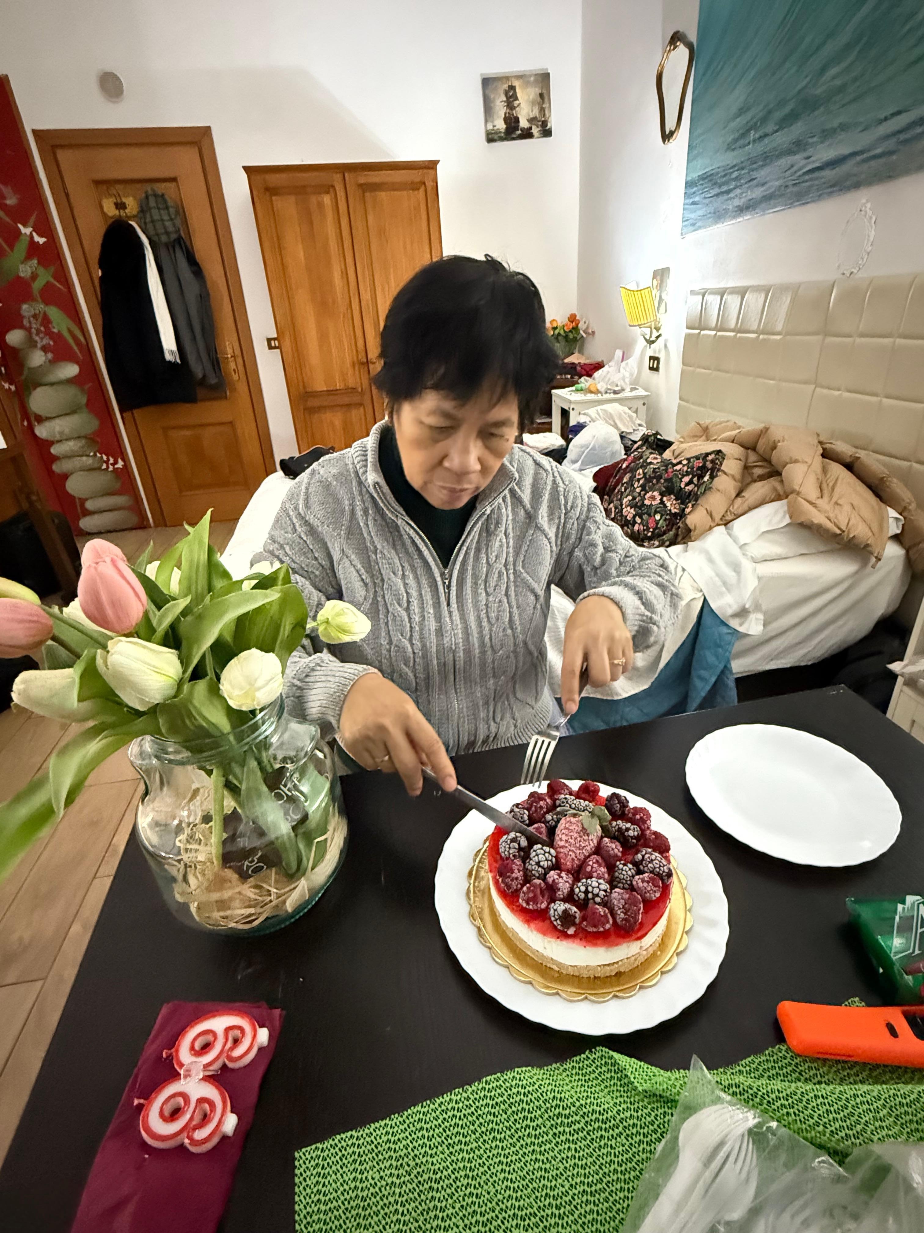 The place is spacious.