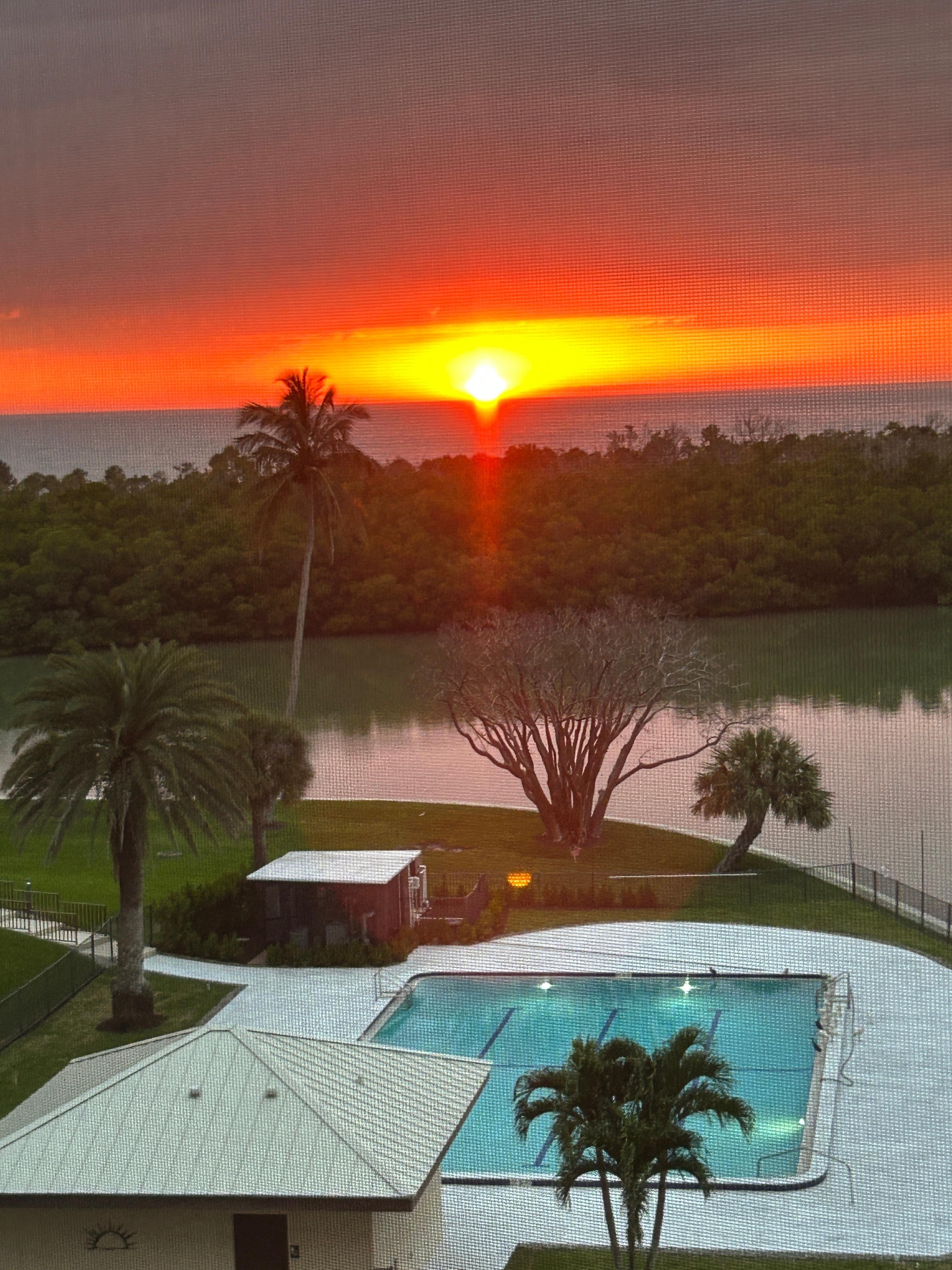 Sunset from the condo!