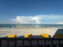 View from the balcony in the spacious Queen suite