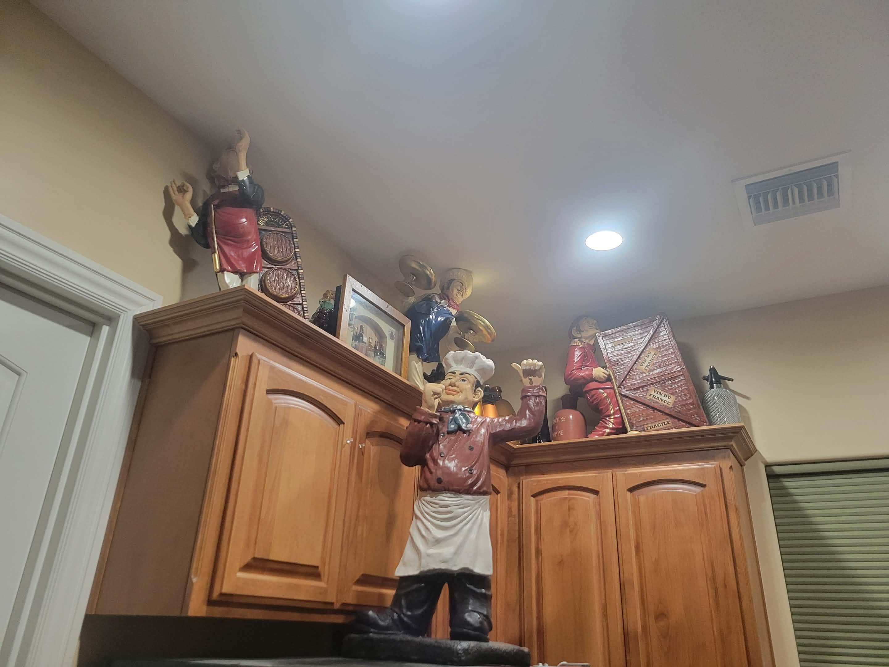 This is above cabinets in the kitchen
