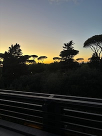 Amazing view from deck, looking towards Vatican City.