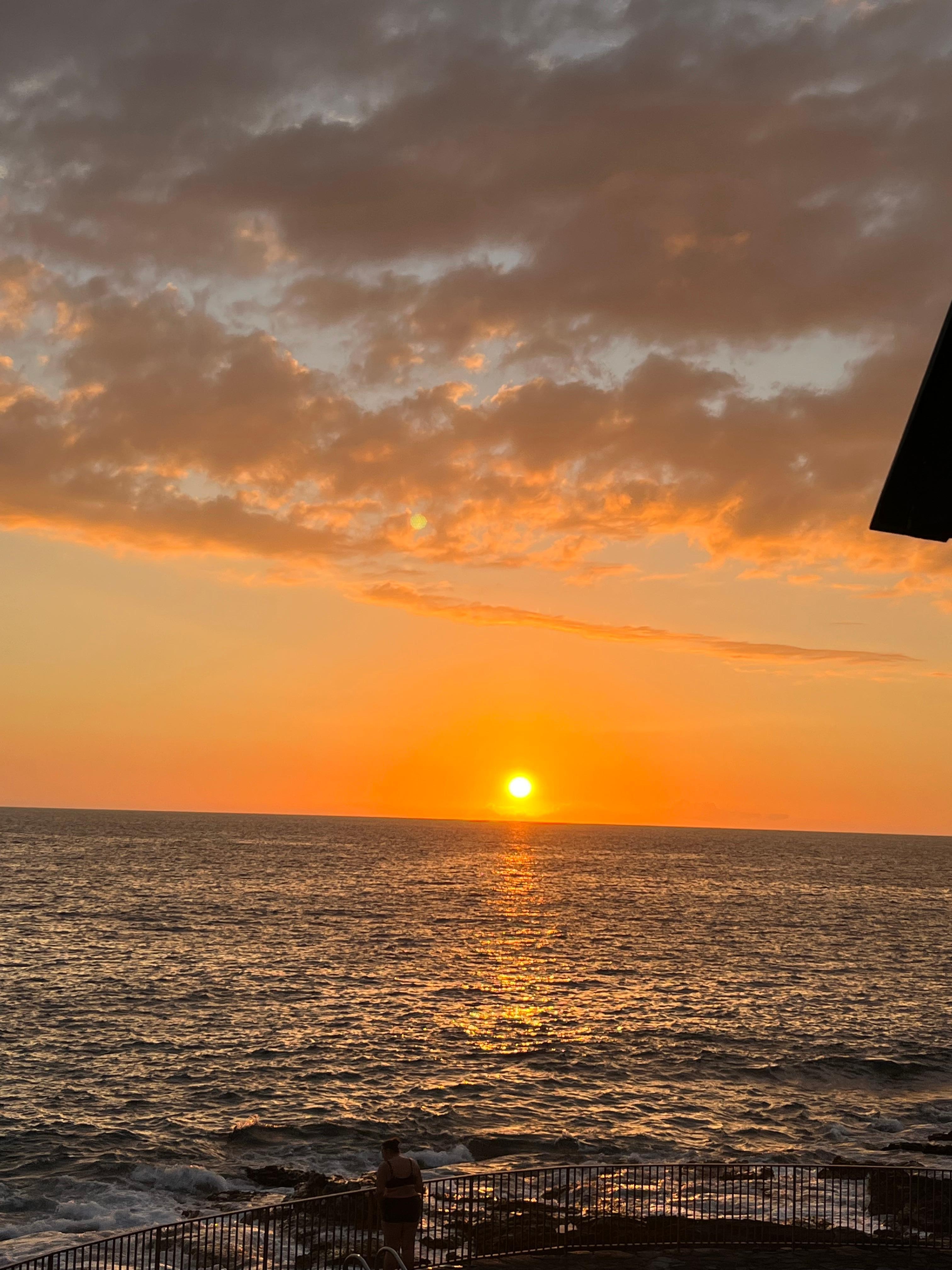 One of many beautiful sunsets from the unit. 