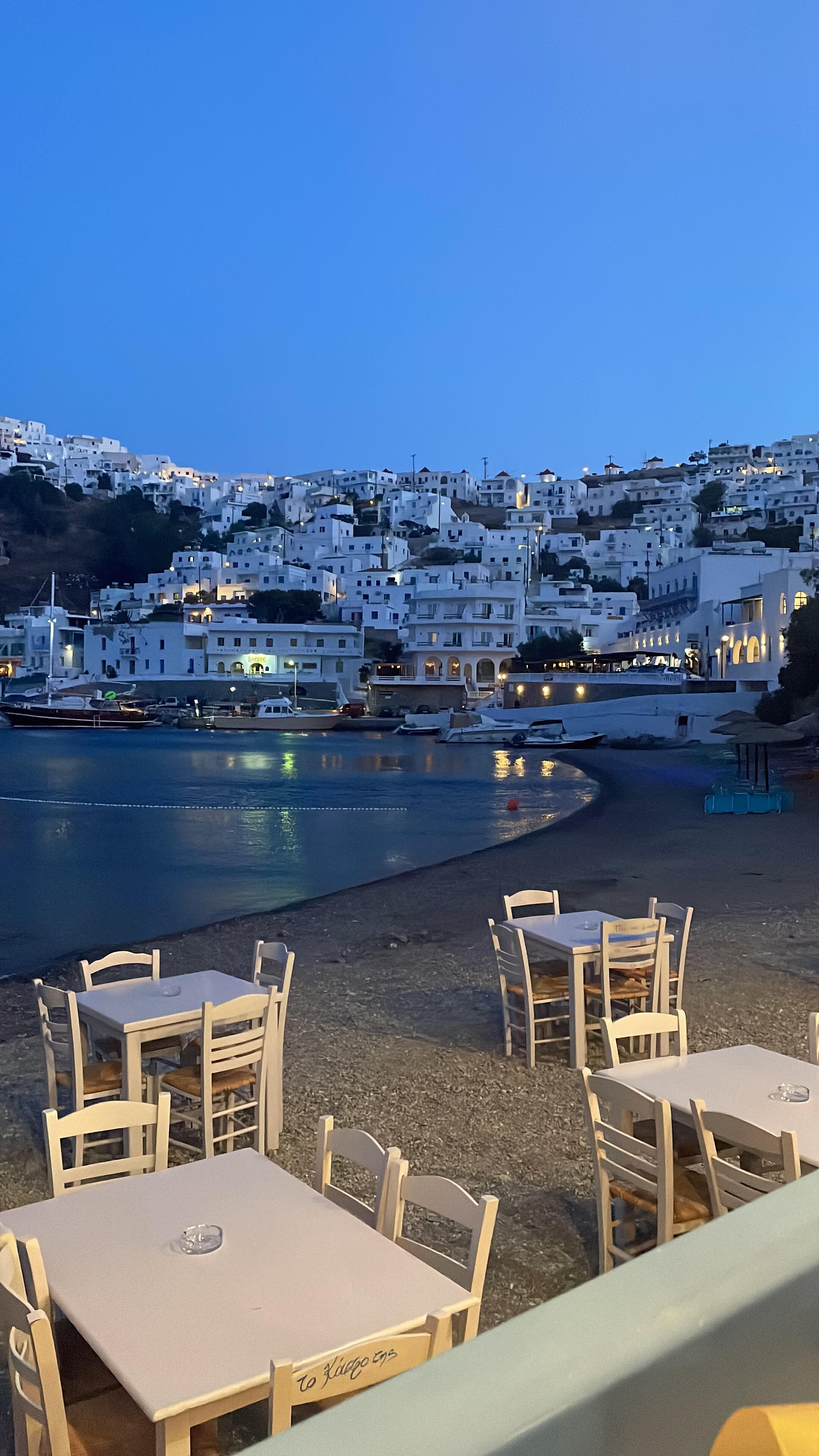 View from restaurant across towards the apartment 