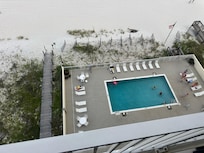 Pool, from the balcony.