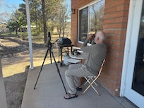 Birding and beers on an unseasonably hot March afternoon. We saw more than 30 species of birds on the property and several more when we walked down the road the first evening.